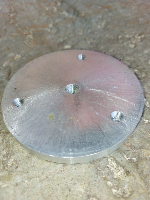 Formatka aluminium krazek mocowanie nóg do blatu 4 szt