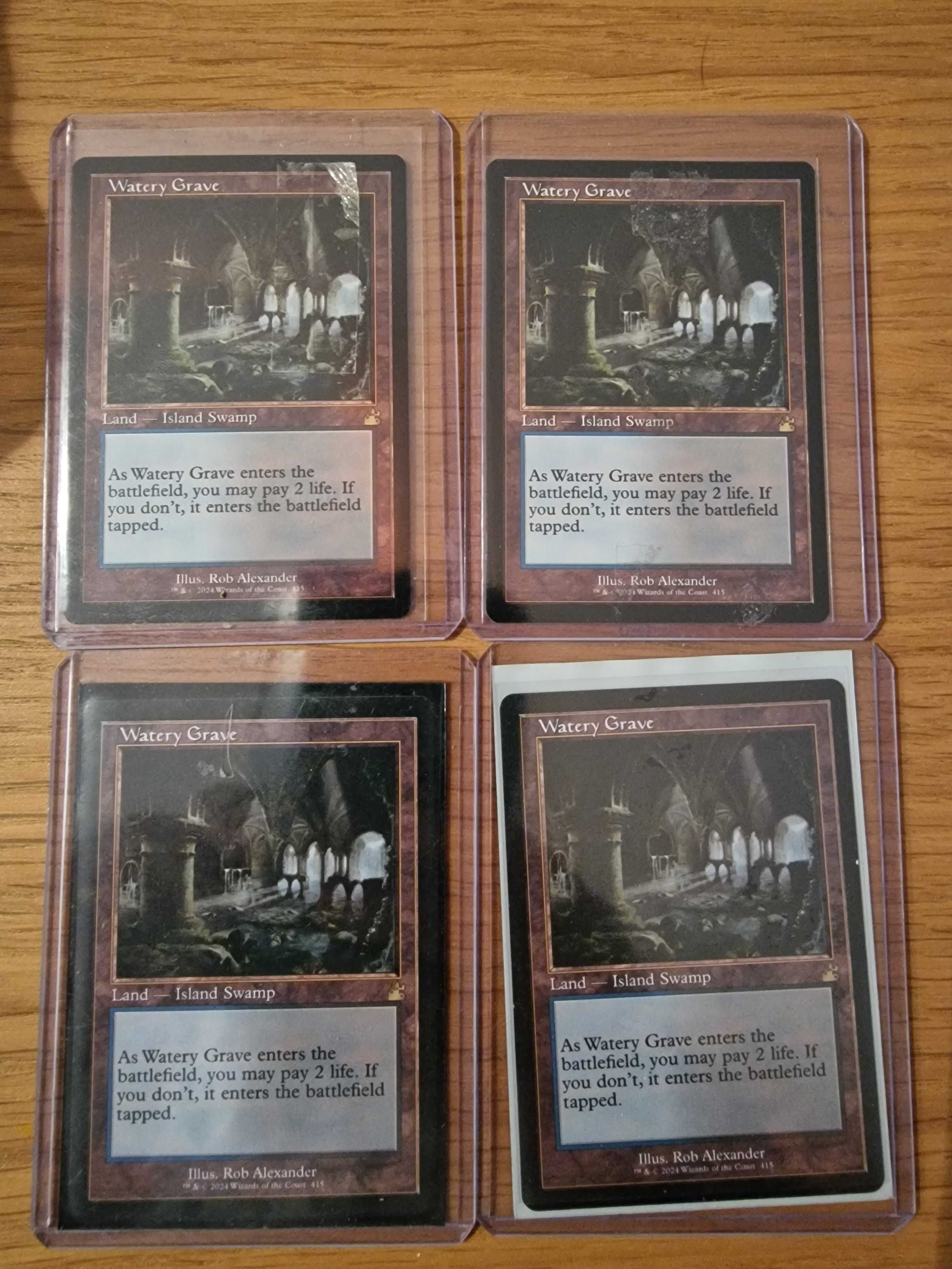 Playset Watery Grave Old Border (Magic the Gathering)