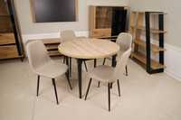 (26M) Stół okrągły 80 cm + 4 krzesła, nowe okazja, 815 zł