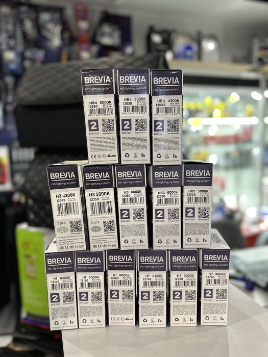 Ксенонові лампи Brevia 35W H1,H3,H4,H7,H11,HB3,HB4