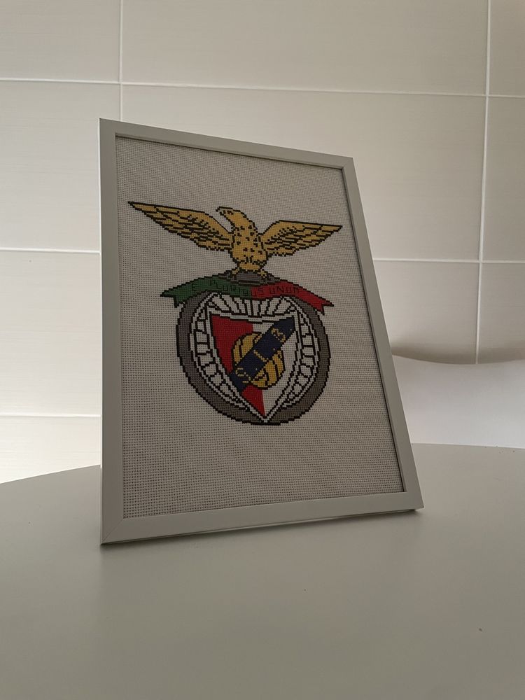 Quadro Ponto Cruz Benfica