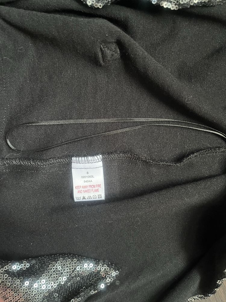 Czarna kamizelka z cekinami
