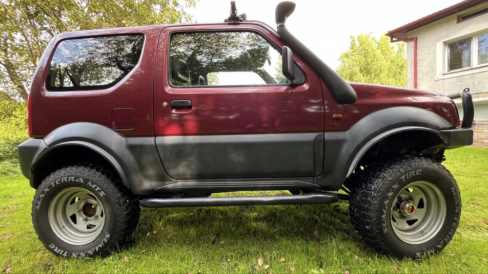 Suzuki Jimny 1,3 Benzyna + LPG, 4x4, lift 6 cali, hak, wyciągarka