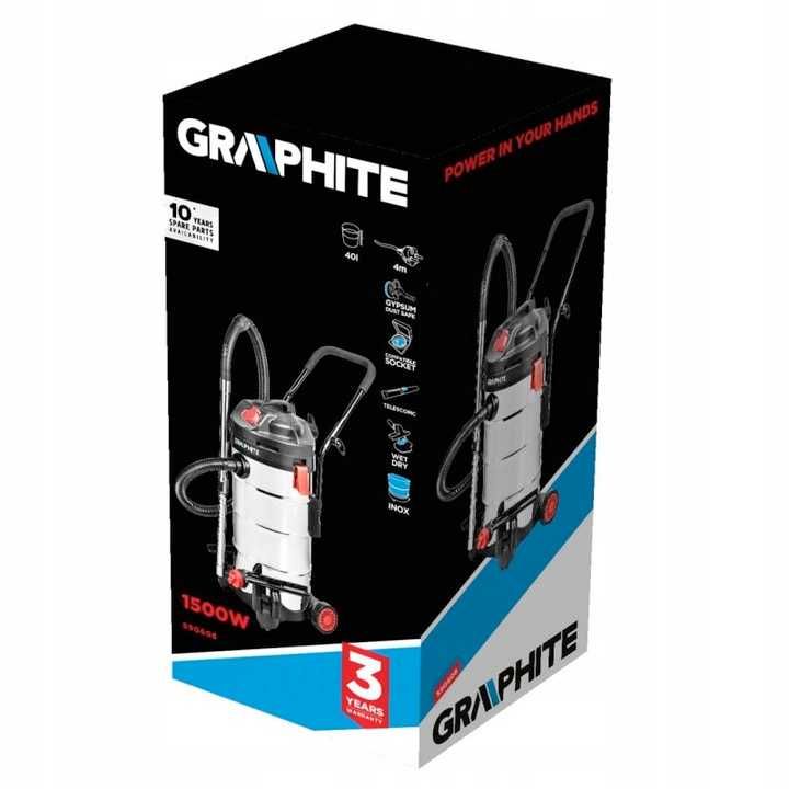 Nowy Odkurzacz przemysłowy Graphite 59G608 Gwarancja 1500W