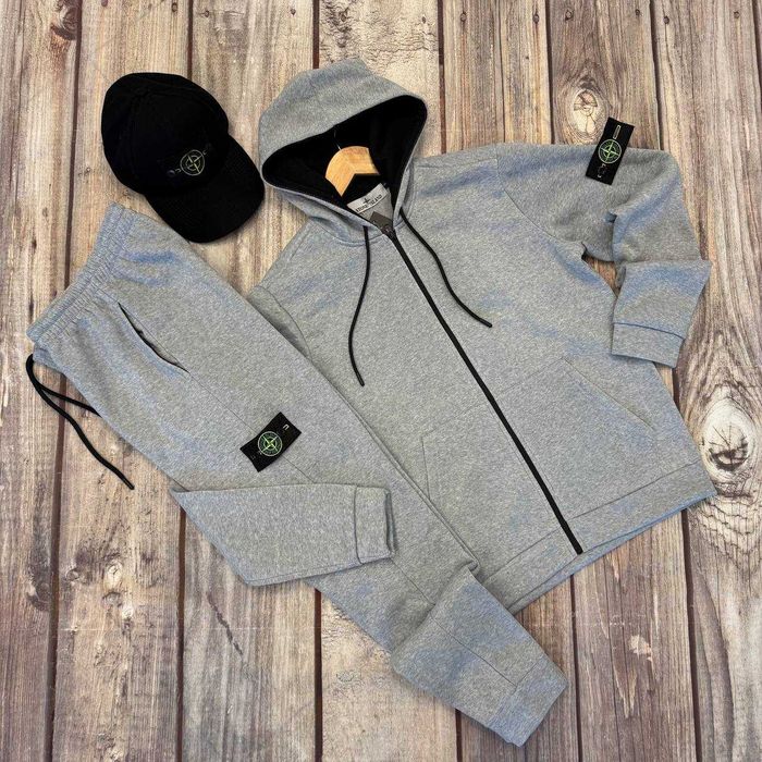 Чоловічий спортивний костюм Stone Island худі штани осінь зима S - XXL