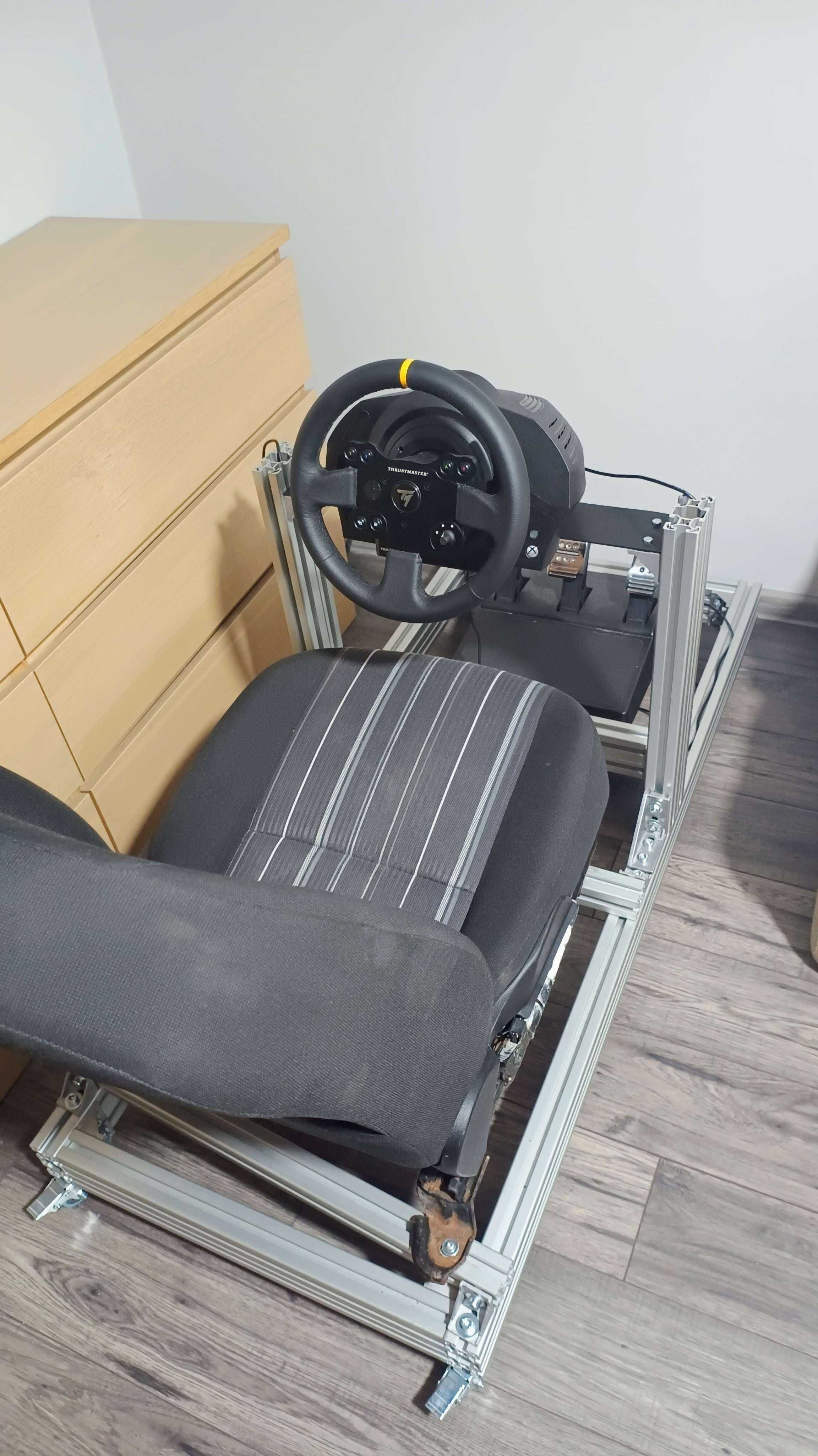 Zestaw simracing simrig stelaż 40x80 z fotelem thrustmaster tx