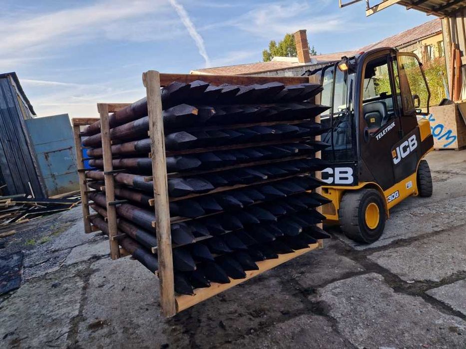 Słupki ogrodzeniowe Drewniane Ostrzone PALISADA Kołki Okolniki Stemple