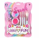 ZESTAW  zabawkowych KOSMETYKÓW Lamma Fun MakeUp Paletka PĘDZLE