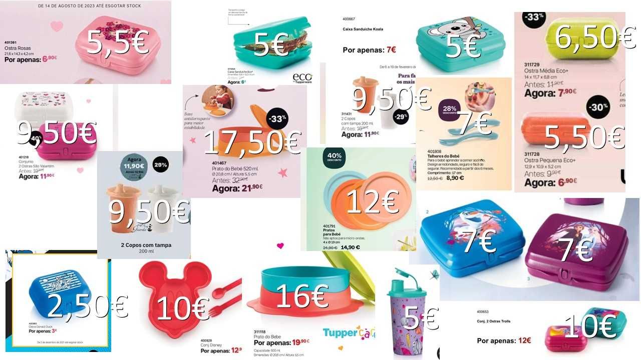Artigos Tupperware - liquidação de stock