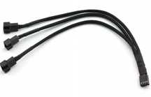 Rozgałęziacz, rozdzielacz, przedłużacz 4PIN do 3x 3/4 PIN FAN PWM 30cm