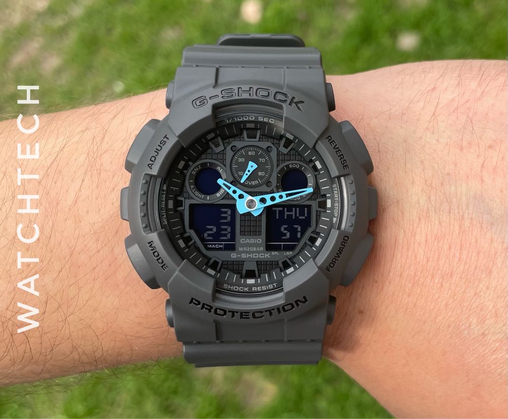 NEW! Годинник тактичний Casio G-Shock GA-100C-8A оригінал протиударний