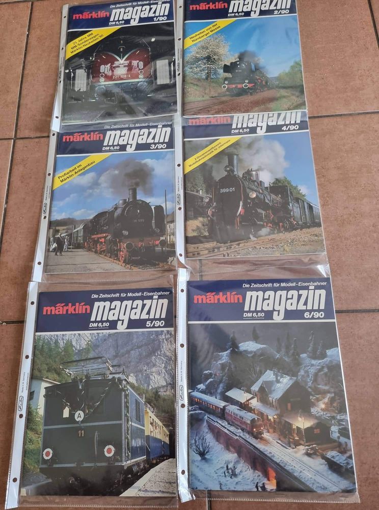 Sześć magazynów Marklin z roku 1990