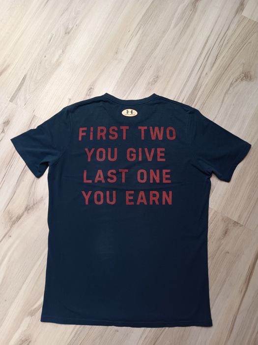 T-shirt bawełniany męski under armour project rock rozmiar m