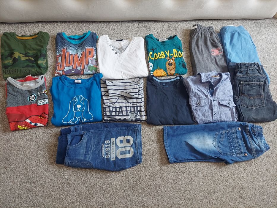 Zestaw ubrań dla chłopca 7 8 lat rozm. 122 128