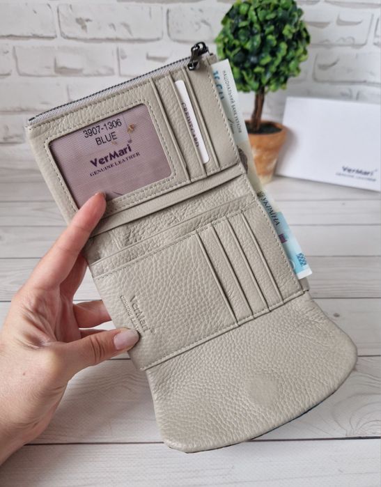 Кожаный женский кошелек,гаманець шкіряний жіночий невеликий,гаманець