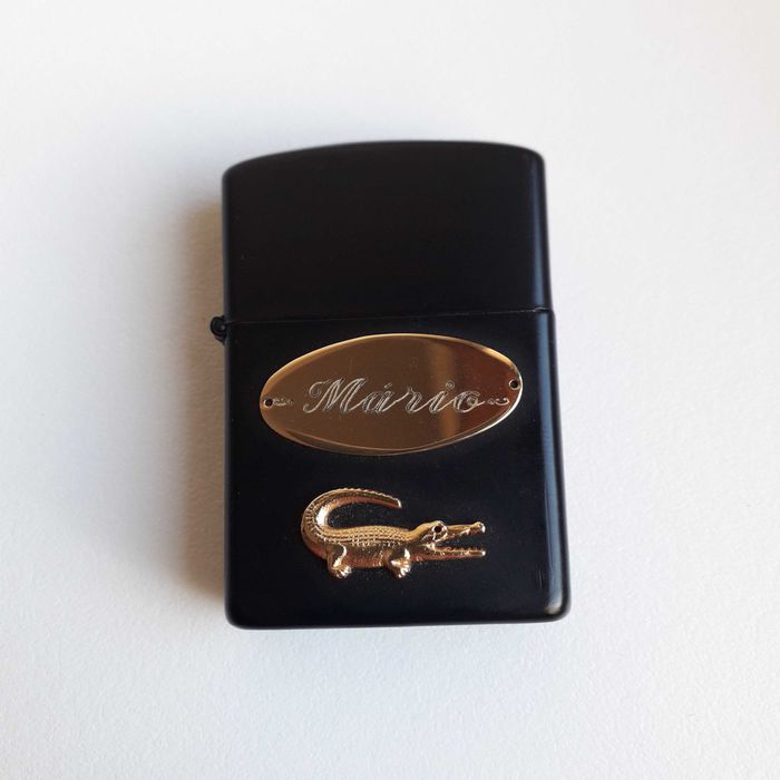 Isqueiro tipo Zippo - Placa com nome gravado  -  Novo !!!