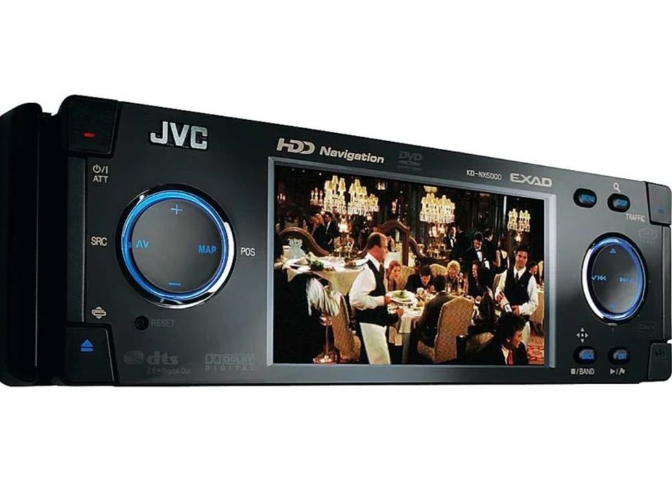 Radio samochodowe JVC KD-NX5000 EXAD Bluetooth dysk 40GB kamera DVD CD
