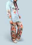Promocja!! Auri&Lili nowy dres w kolorowe kotki handmade M