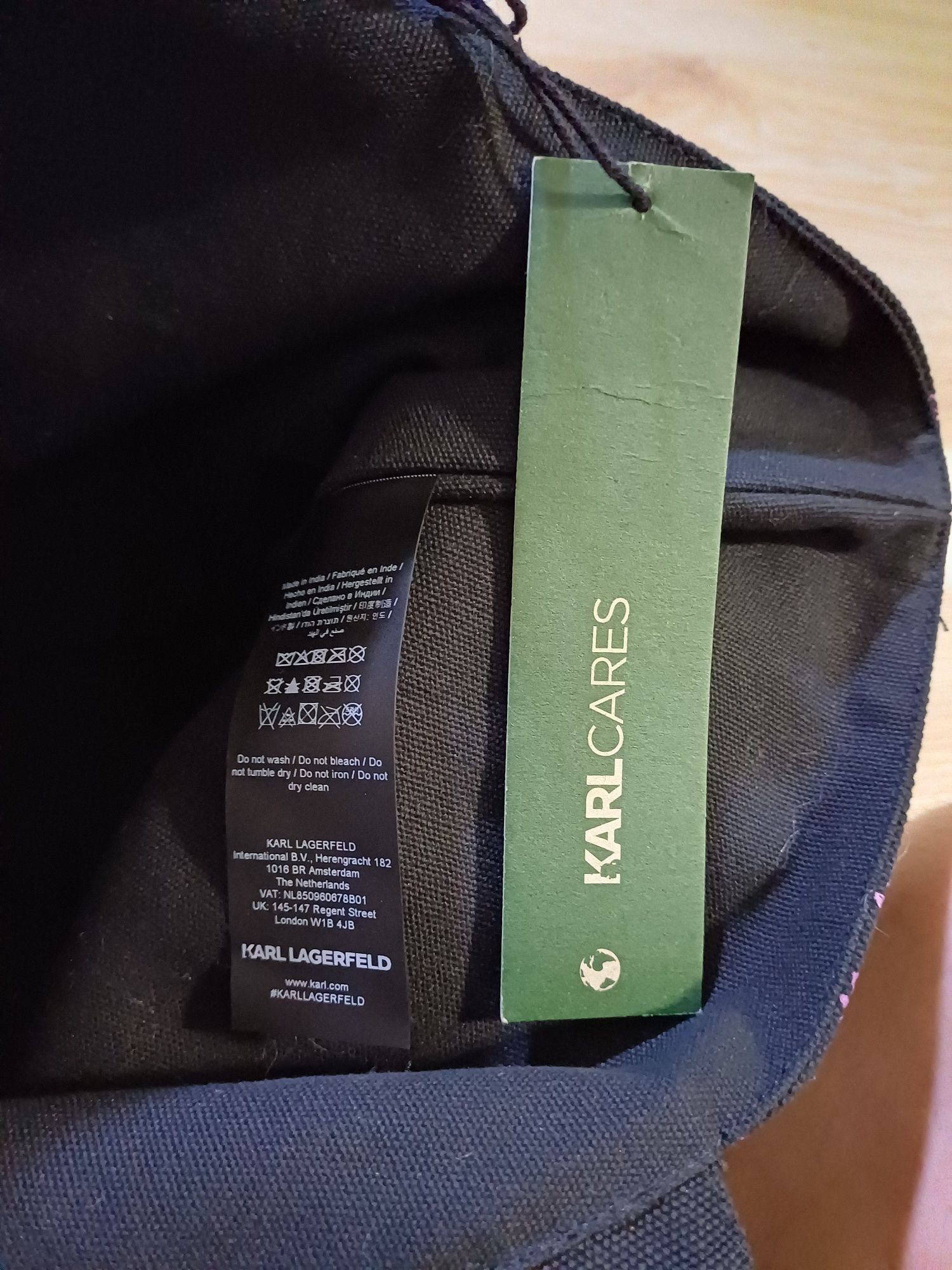 Torebka szoperka Karl Lagerfeld canvas shopper