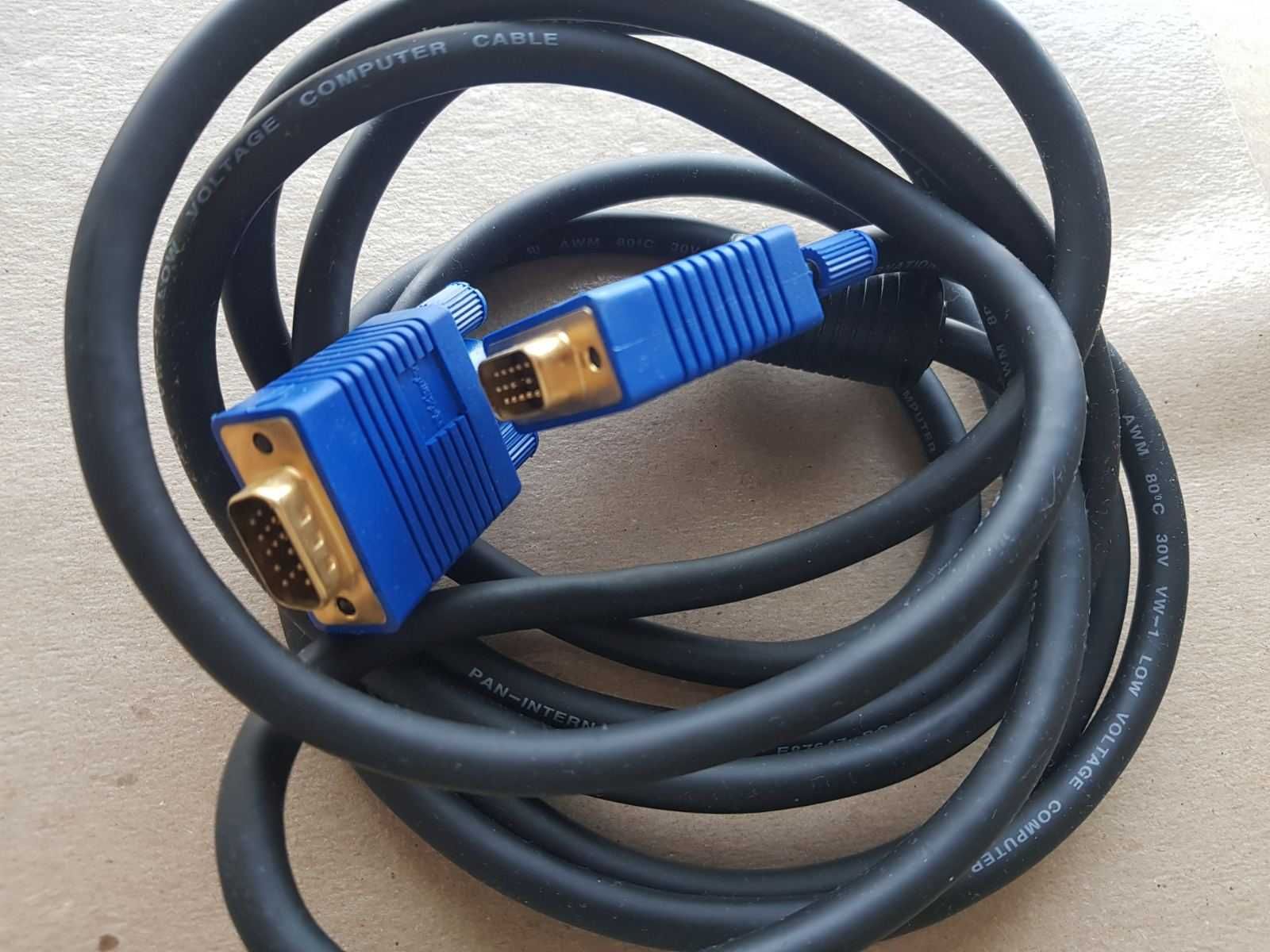 Якісний VGA кабель для монітору 3 м D-SUB 28 AWG дріт