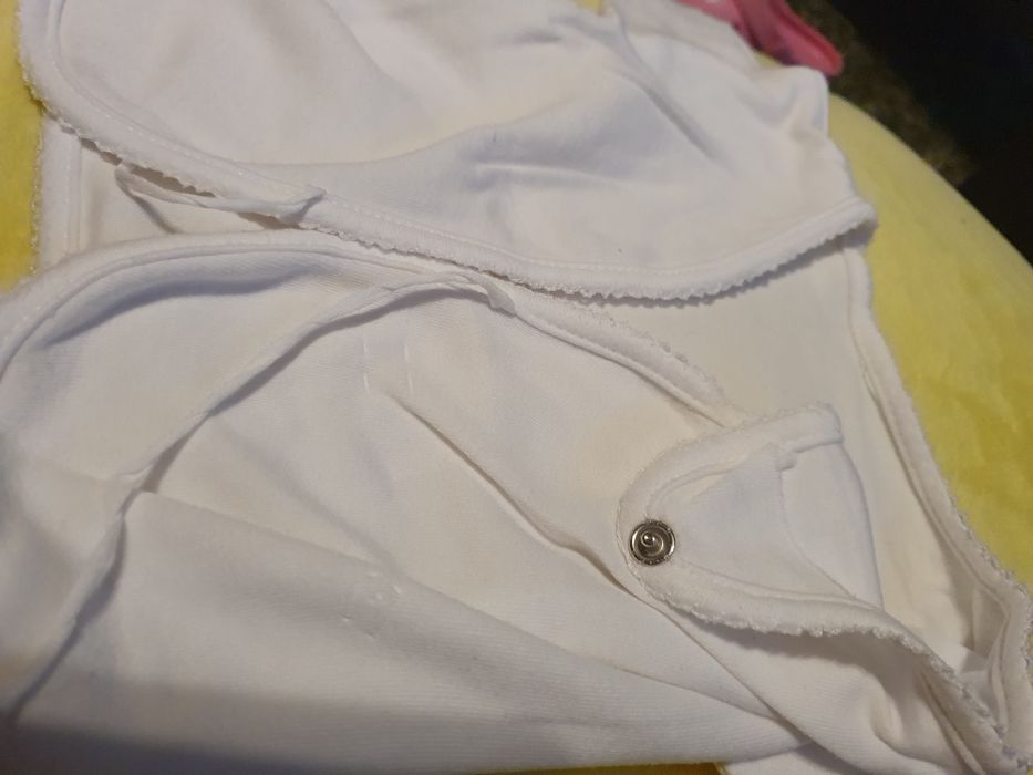 Kaftanik biały kopertowy