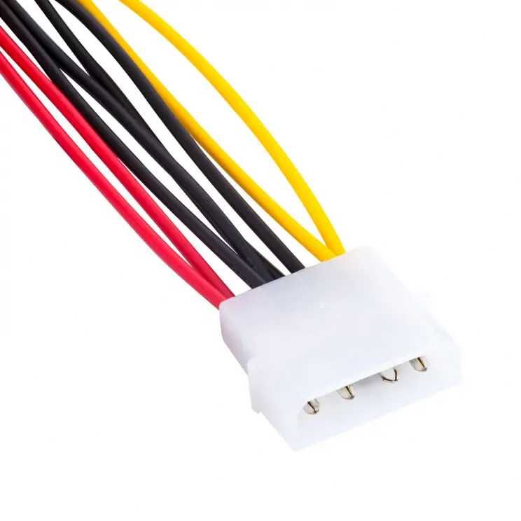 Adapter kabel SATA Power Molex (M) -> 2xSATA (F) Akyga AK-CA-16 15cm