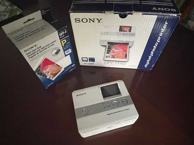 Drukarka fotograficzna Sony DPP FP 60, papier i toner