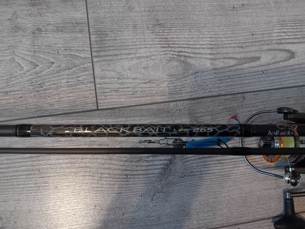 Sprzedam wędkę Spin hokaido black bait, 265cm wyrzut 4-17g dwu skład.