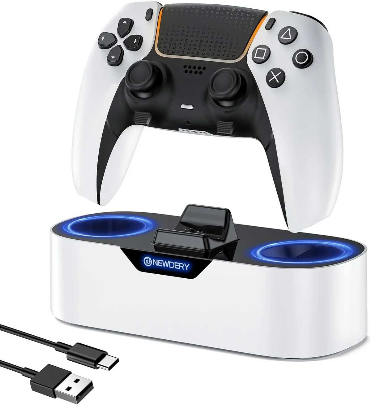 Зарядна станція NEWDERY для контролерів PS5 для геймпадів PlayStation