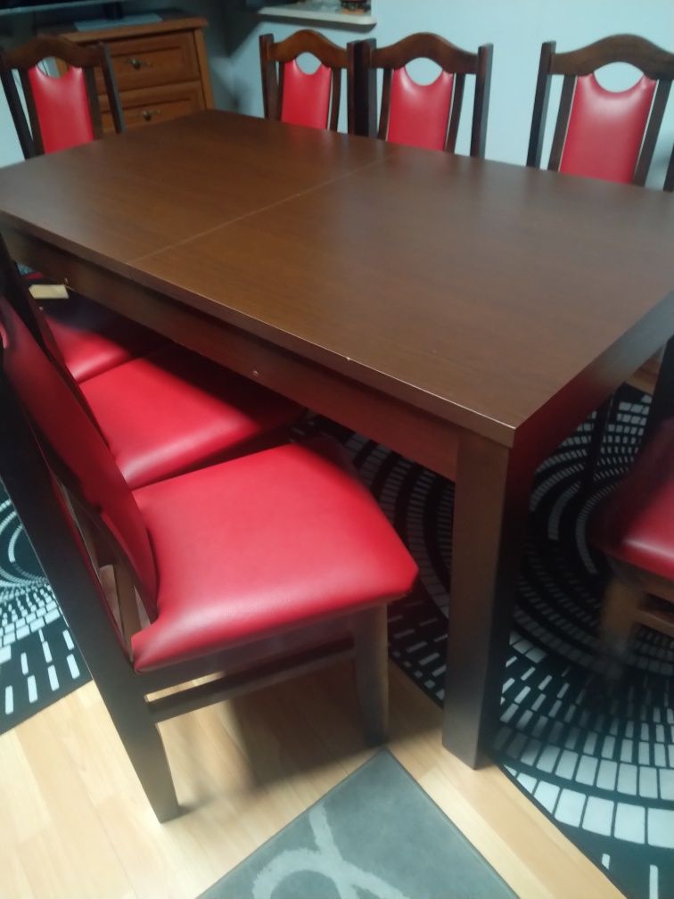 Stòl drewniany masywny rozkładany 220cmx 100 cm