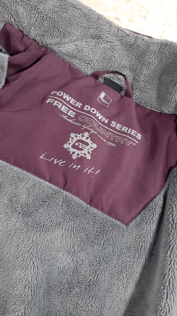 Kurtka Zioma r. L Puchowa Puch Pióra Fioletowa Power down Series Jacke