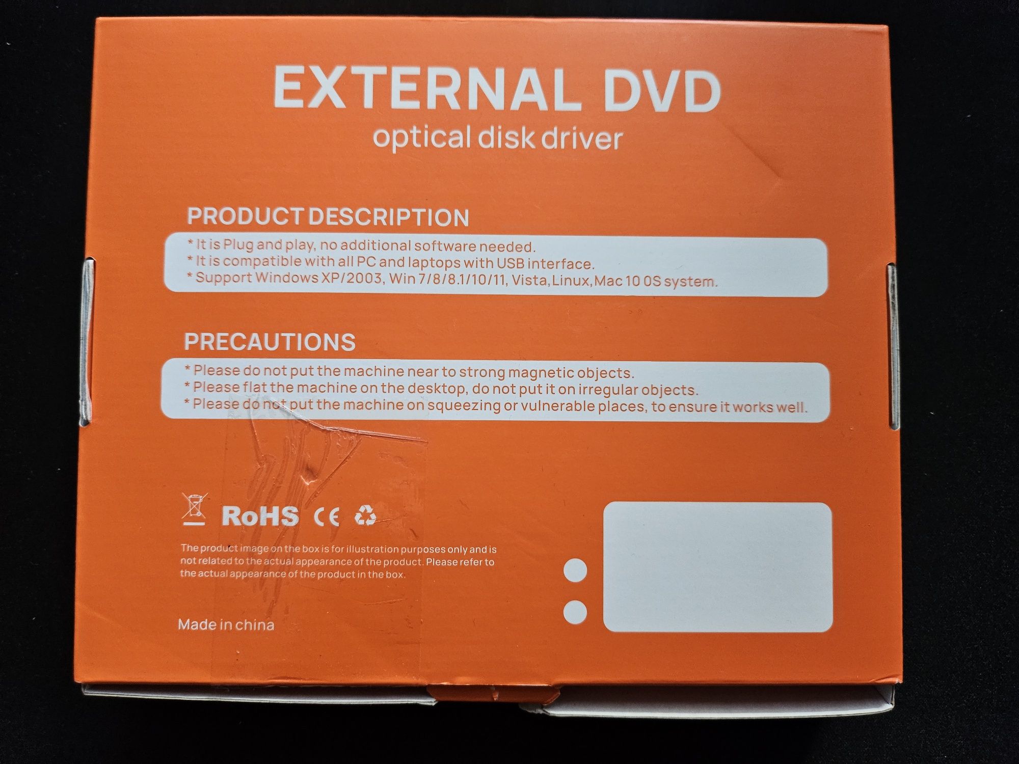 Tiscric USB3.0 zewnętrzny odtwarzacz CD B21-Y