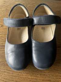 Sapato pele azul escuro menina 29