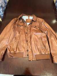 Кожаная куртка, Massimo Dutti, оригинал, размер XXL