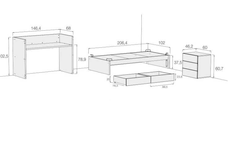 Cama berço Trama convertível