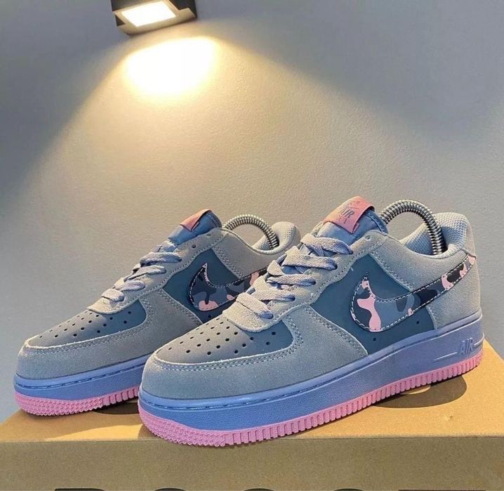 Кроссовки Nike Air Force 1 GS Grey Pink