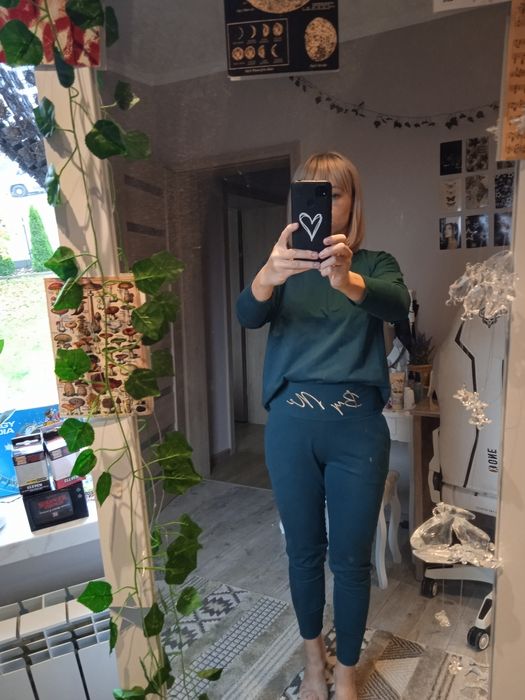 Dress By Me, butelkowa zieleń, r. S, 36 stan bardzo dobry