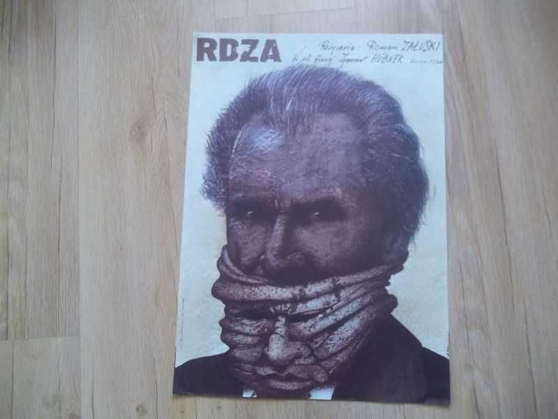 stary plakat filmowy RDZA 1981r
