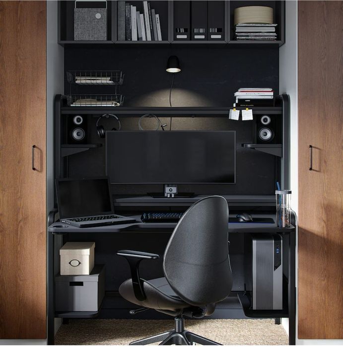 Secretaria IKEA - Fredde p/gaming em Preto