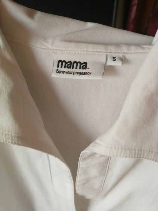 Koszula ciążowa mama biała wiązana