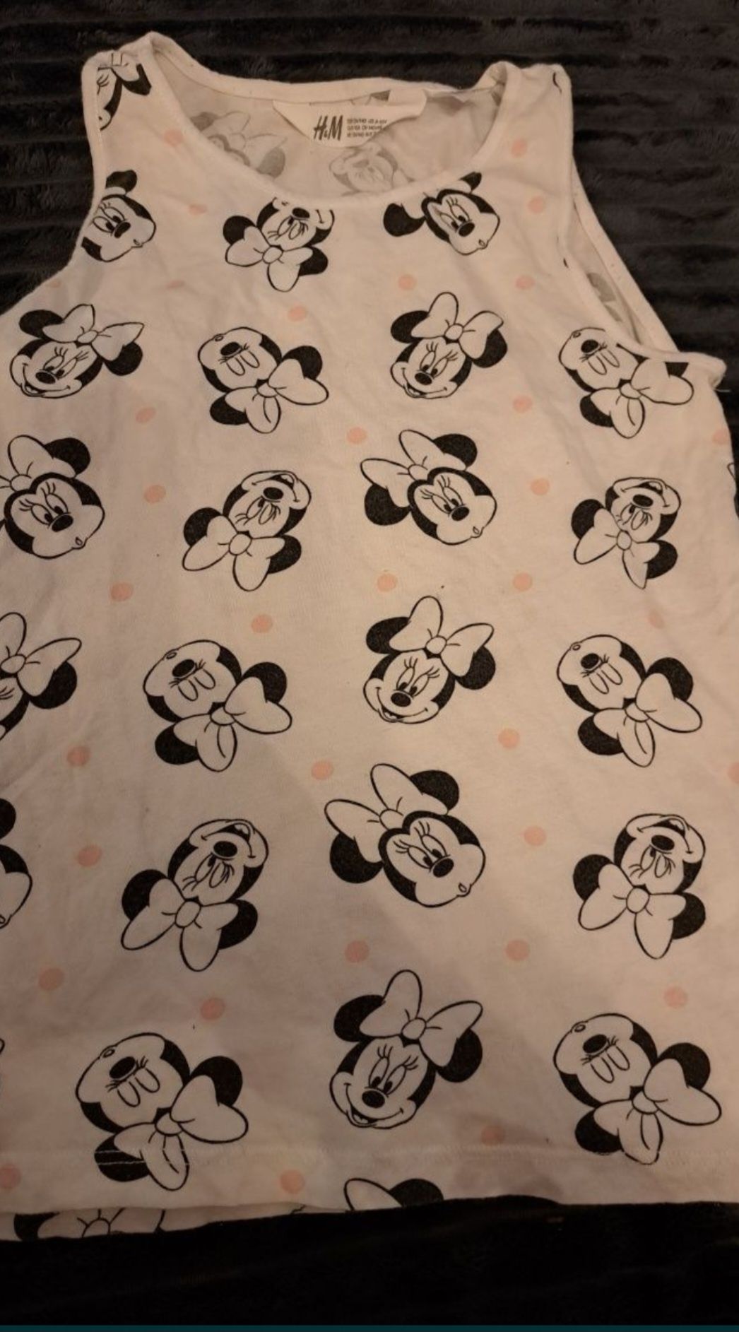 4 szt. topy H&M super stan Minnie, Świnka Peppa, Jednorożec 134/140