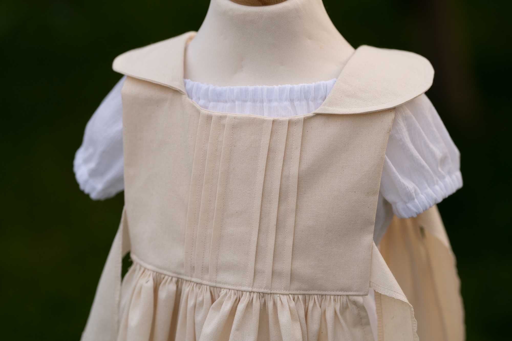 Sukienka fartuszek kapelusz vintage retro