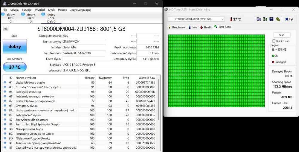 Dysk twardy SEAGATE Barracuda 8TB - 2 lata gwarancji!