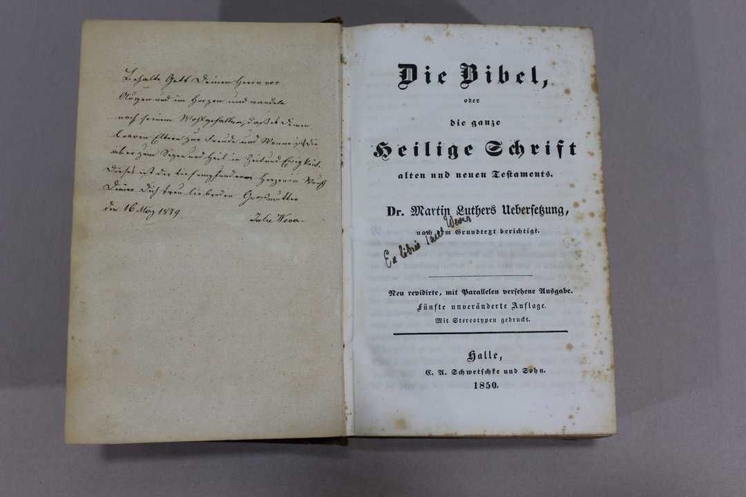 Zabytkowa Oryginalna Biblia z 1850 roku Okazja!!