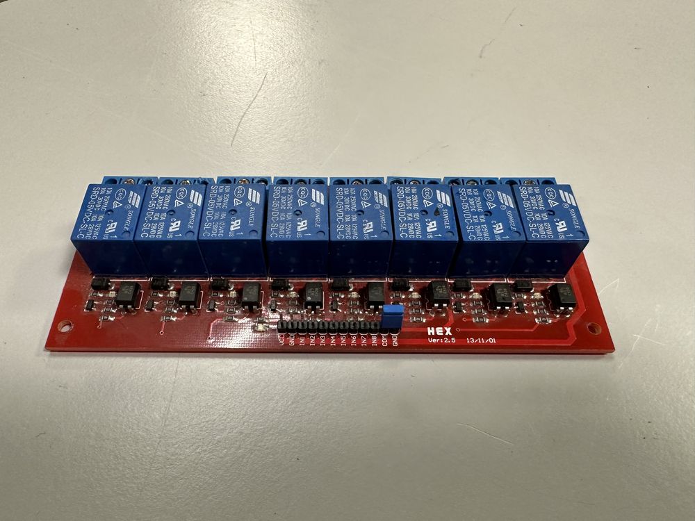 Modulo relé de tiro alto 5V 10A 8 canais