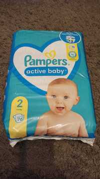 2 sztuki Pampers active baby, rozmiar 2