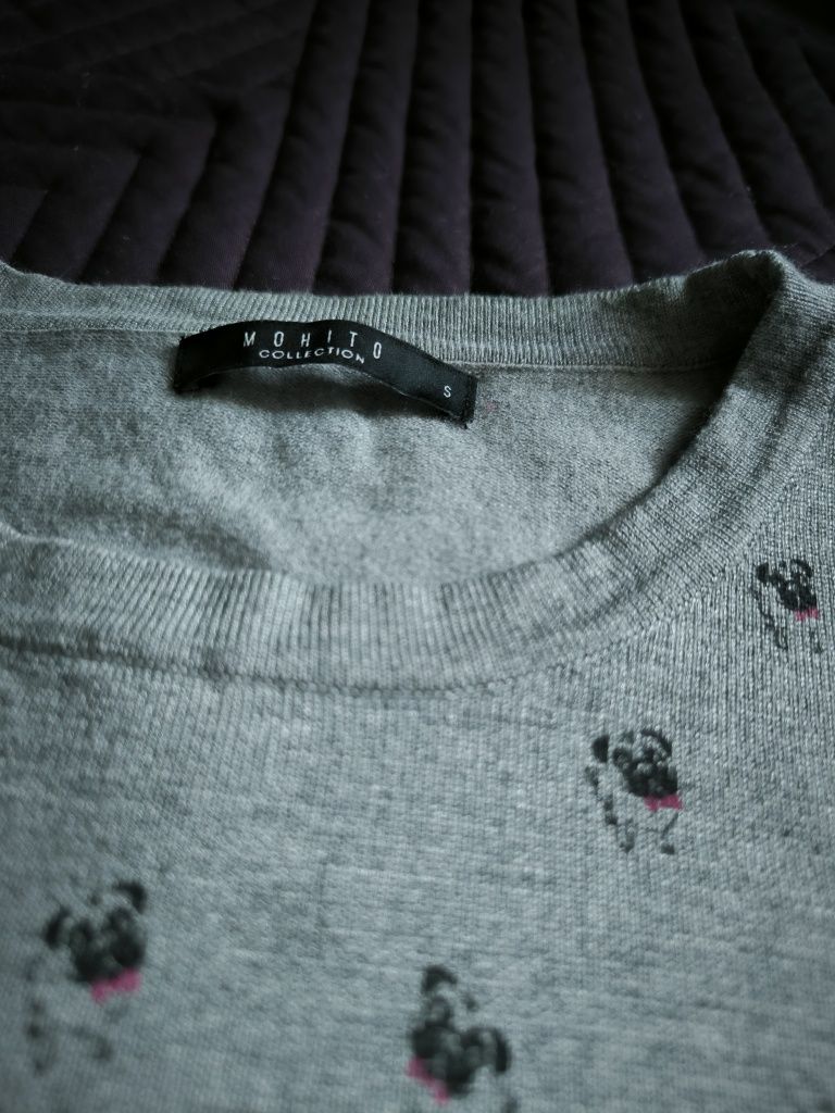 Sweter mohito wiskoza szary s