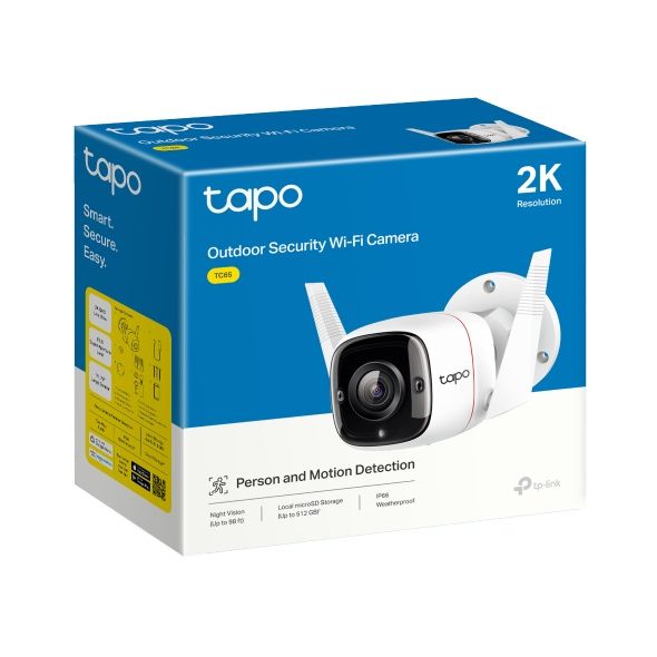 Tapo tc65 - camara interior/exterior ip66 (até 4 unidades]