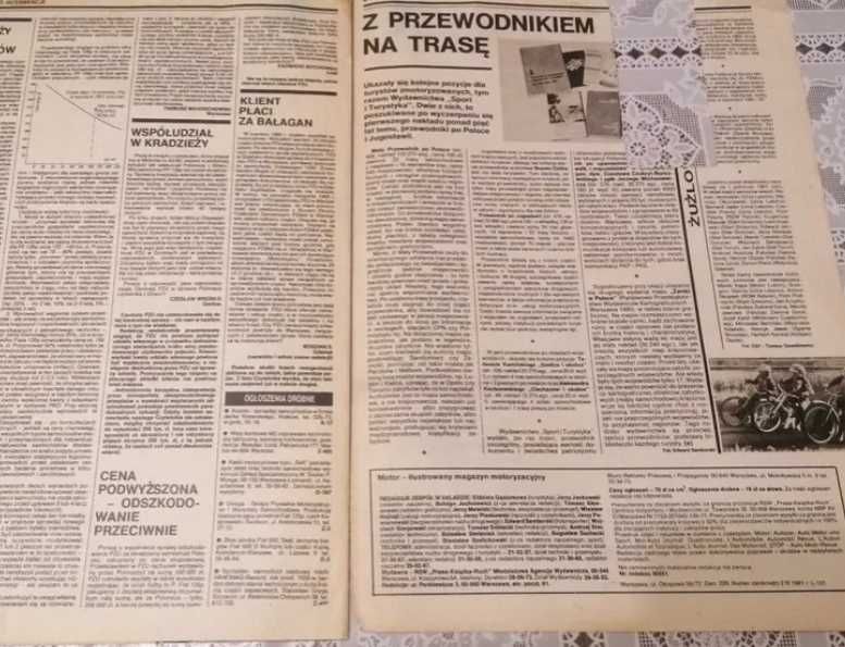 Gazeta MOTOR nr 10 1981 maluch polmozbyt Trabant 601 fiat 125p Mazda