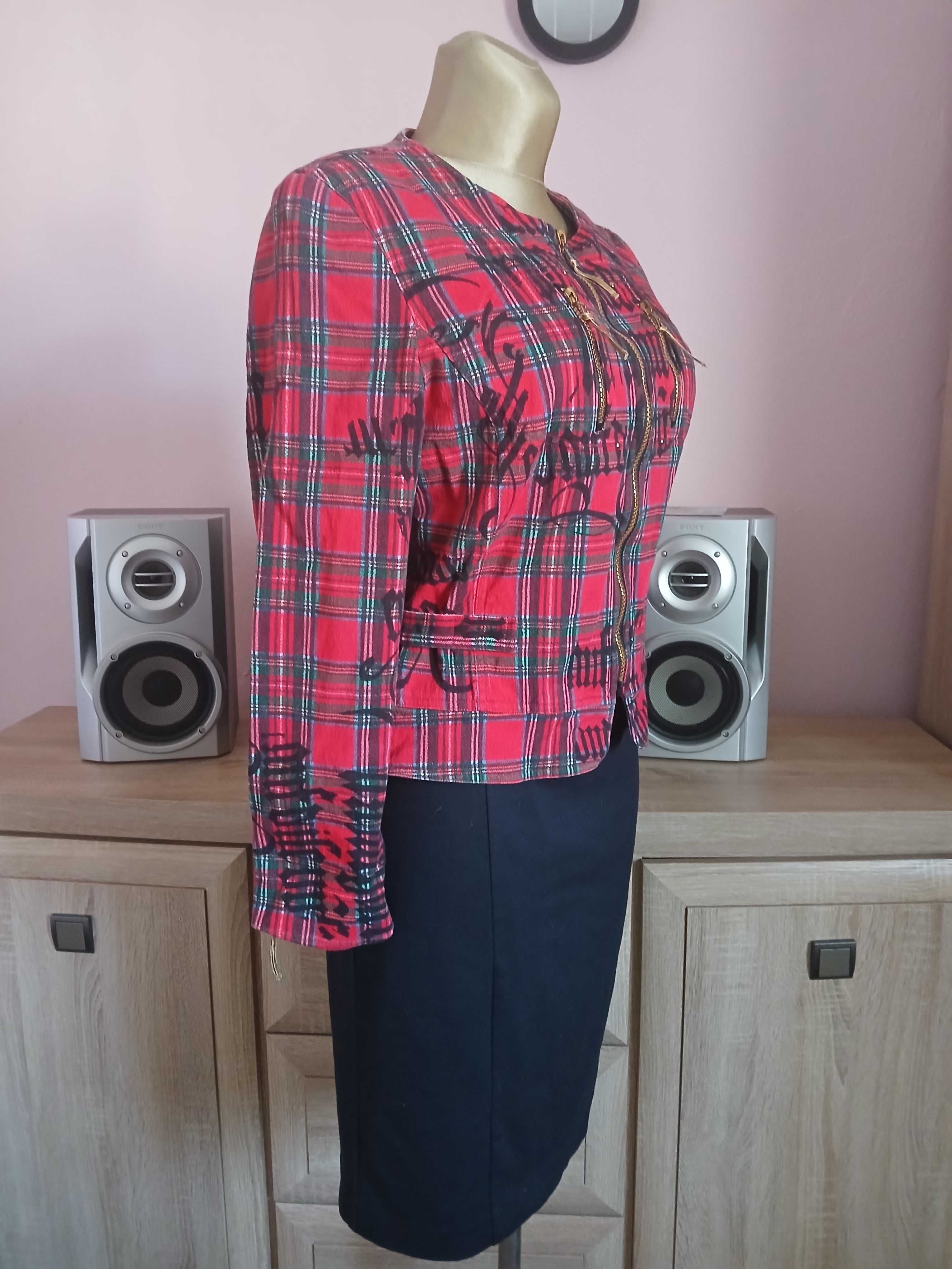 DCG design gustowna,lekka Kurtka r.38 gotyckie napisy